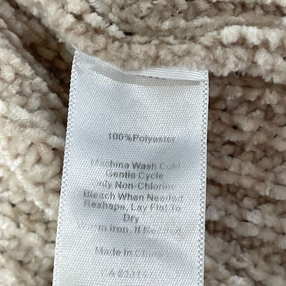 Talbots Women Open Front Sweater Top Size Large Polyester Beige B355 -5 - Picture 8 of 16